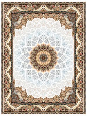 Negin 1000 Reed Persian Carpet Design