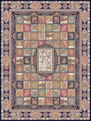 السجادة 1200 غرزة تصمیم شکارکاه