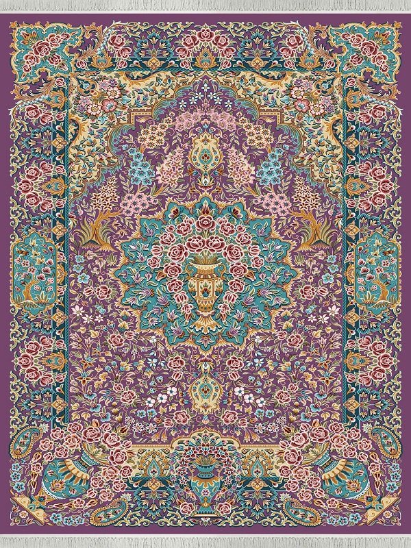 السجادة 1500 غرزة تصمیم مژده حریر