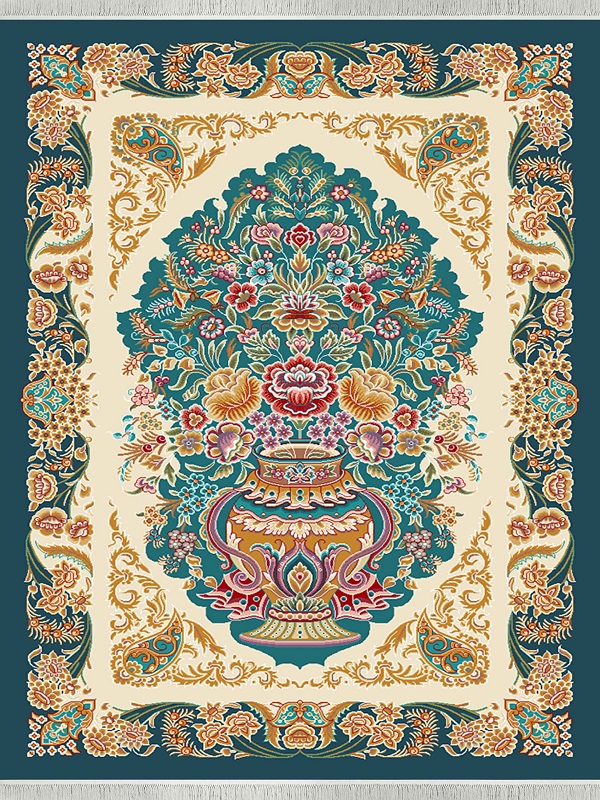 السجادة 1500 غرزة تصمیم گوهر حریر