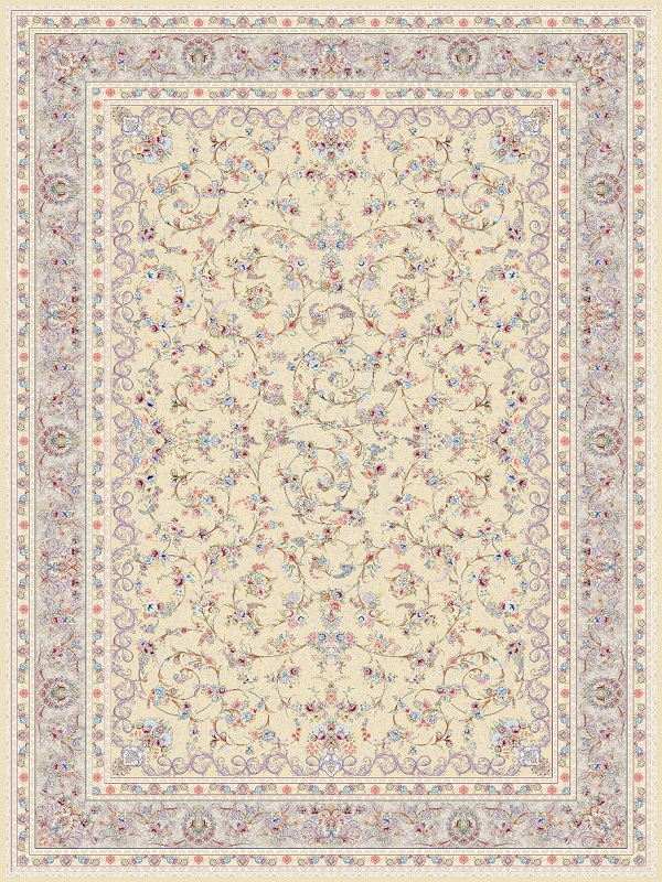 السجادة 1500 غرزة تصمیم رزلند