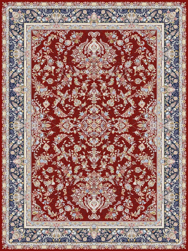 السجادة 1500 غرزه تصمیم گلباران