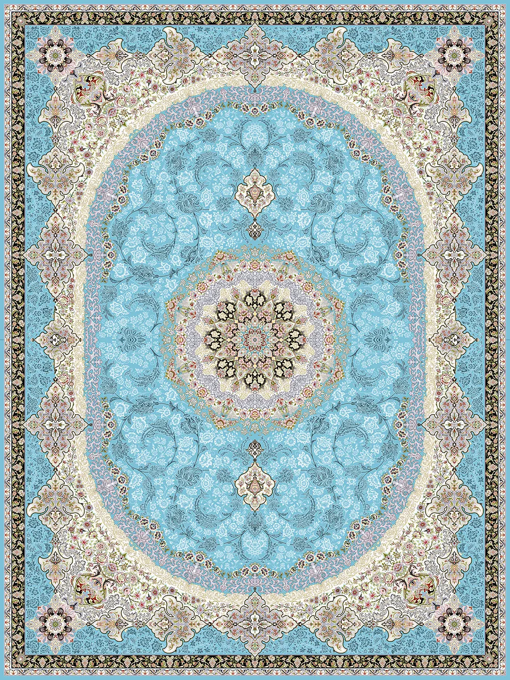 السجادة 1200 غرزة تصمیم ارغوان السجادة 1200 غرزة تصمیم ارغوان
