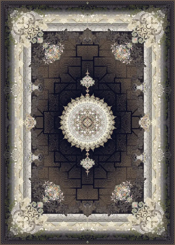 السجادة 1200 غرزة تصمیم ماهان