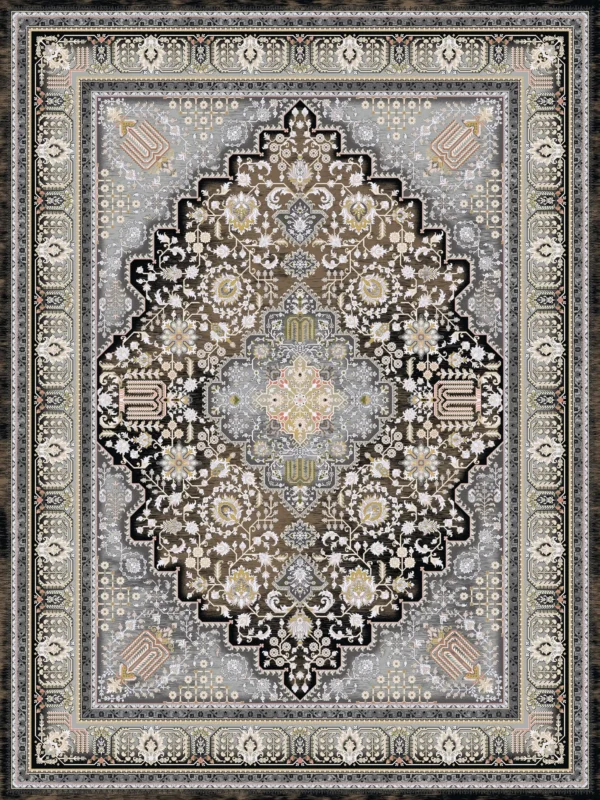 السجادة 1200 غرزة تصمیم مدرن نورا 28