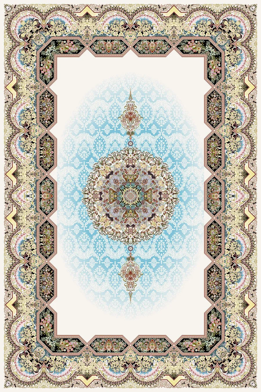 السجادة 1200 غرزة تصمیم هالیدی السجادة 1200 غرزة تصمیم هالیدی
